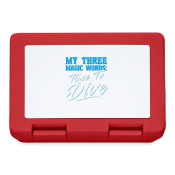 Scuba Diving Gift Underwater Scuba Diver - Lunchbox - red - Front
