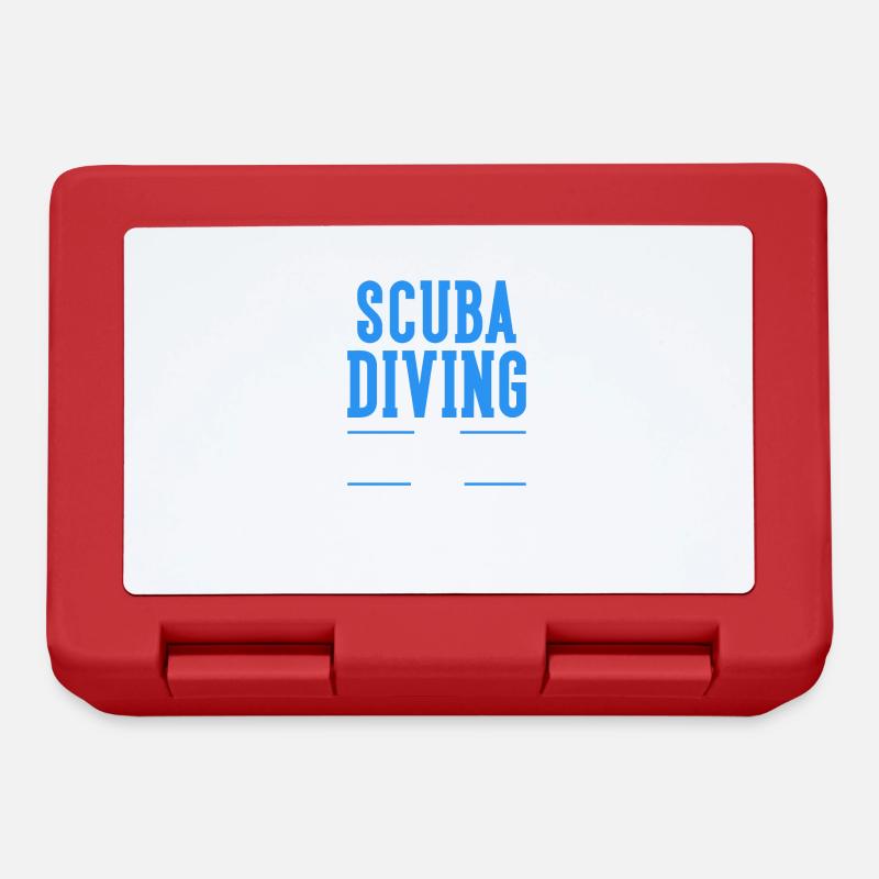Scuba Diving Gift Underwater Scuba Diver - Lunchbox - red