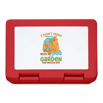 Hobby Gardener Dogs Gardening Gift - Lunchbox - red - Front