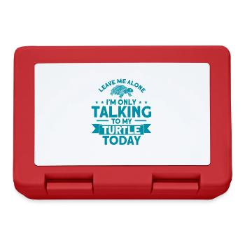 Sea turtle Turtle turtles Liebhab - Lunchbox - red - Front