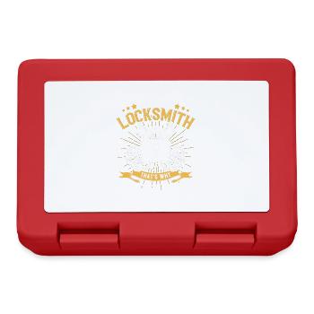 Locksmith lock picking employee locksmith shop - Lunchbox - red - Front