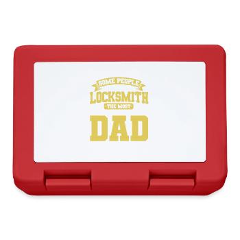 Locksmith lock picking employee locksmith shop - Lunchbox - red - Front
