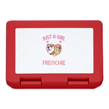 Une seule fille qui a son Français - Boîte à goûter - rouge - Devant