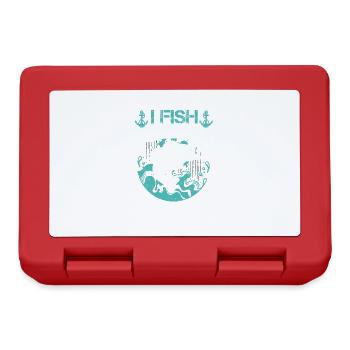 I fish so I don't suffocate people - Lunchbox - red - Front
