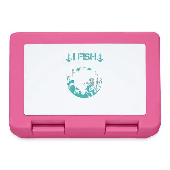 I fish so I don't suffocate people - Lunchbox - pink - Front