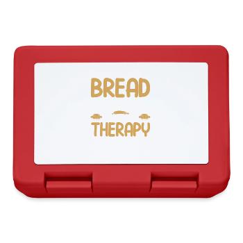 Bread Baking Gift Bakery Quote Baker - Lunchbox - red - Front