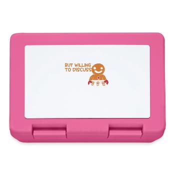 Bread Baking Gift Bakery Quote Baker - Lunchbox - pink - Front