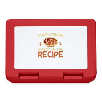 Pain Cuisson Cadeau Boulangerie Citation Boulanger - Boîte à goûter - rouge - Devant