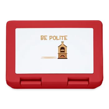 Bread Baking Gift Bakery Quote Baker - Lunchbox - red - Front