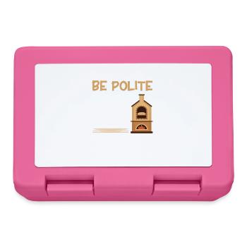 Bread Baking Gift Bakery Quote Baker - Lunchbox - pink - Front
