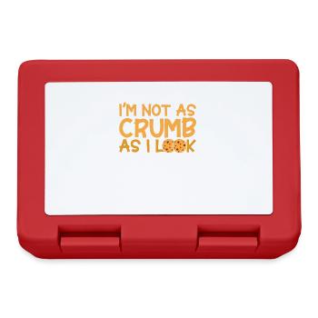 Bread Baking Gift Bakery Quote Baker - Lunchbox - red - Front