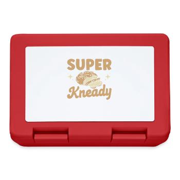 Bread Baking Gift Bakery Quote Baker - Lunchbox - red - Front