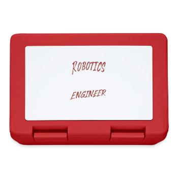 Robotik-Ingenieur Mechaniker Nette Roboter - Brotdose - Rot - Vorne