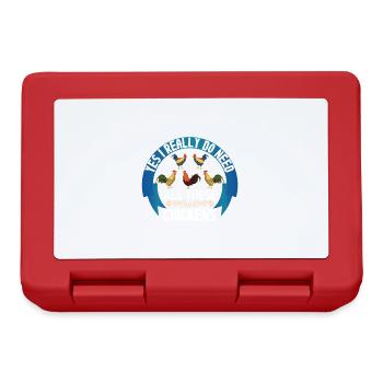 Oui, j’ai vraiment besoin de tous ces poulets drôles - Boîte à goûter - rouge - Devant