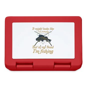 It may look like I'm - Lunchbox - red - Front