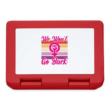 Gleichberechtigung der Geschlechter Feminismus Rec - Brotdose - Rot - Vorne