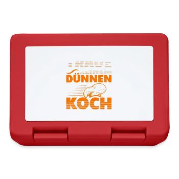 Traue Keinem Dünnen Koch Ausbildung Küche - Brotdose - Rot - Vorne