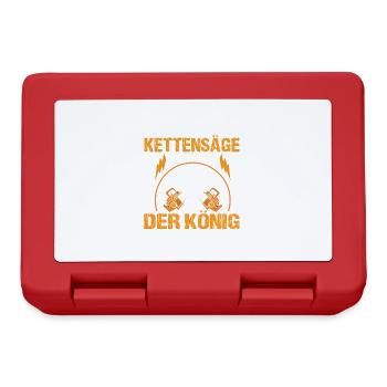 Reicht Mir Die Kettensäge Holz Machen Holzfäller - Brotdose - Rot - Vorne