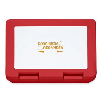 Während Du Sprichst Korrigiere Ich Deine Grammatik - Brotdose - Rot - Vorne