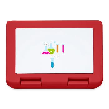 Science Girl STEM Biology Chemistry Physics Women - Lunchbox - red - Front