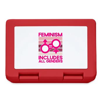Feminismus Rechte der Frauen Feministisch Geschenk - Brotdose - Rot - Vorne