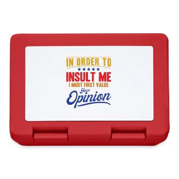 Sarcasm Irony Sarcastic Gift - Lunchbox - red - Front