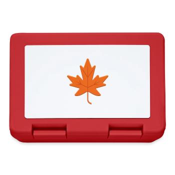 Autumn Leaf Canada Natural Tree Garden Ahronblatt - Lunchbox - red - Front