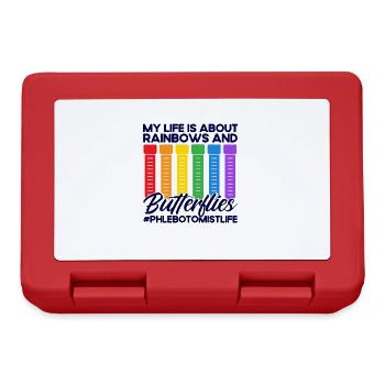 Blood Sampling Phlebotomist Phlebotomy Gift - Lunchbox - red - Front