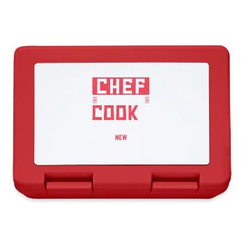 Chef Citation Cadeau Drôle Chef - Boîte à goûter - rouge - Devant