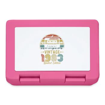 Vintage-Kassette 1983 - Brotdose - Pink - Vorne