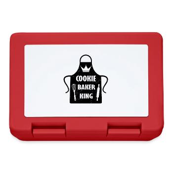 Cookie Baker King Chef Weihnachtskrone Nudelholz - Brotdose - Rot - Vorne