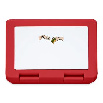 Funny burger type cheeseburger - Lunchbox - red - Front
