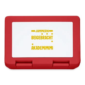 Hast Du Dir Das Jammern Selbst Beigebracht - Brotdose - Rot - Vorne