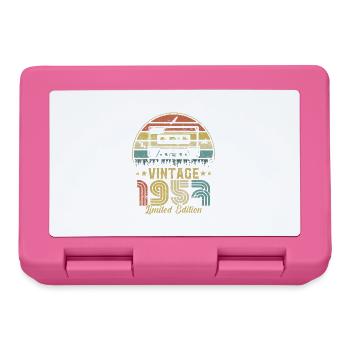 Vintage cassette 1957 - Lunchbox - pink - Front