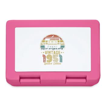 Vintage cassette 1951 - Lunchbox - pink - Front