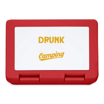 Camping Geschenk Lustiger Spruch für Camper - Brotdose - Rot - Vorne