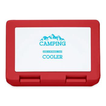Camping Gift Drôle de dicton pour les campeurs - Boîte à goûter - rouge - Devant