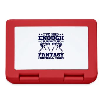 Fantasy Football Football Women Football Fans Ges - Lunchbox - red - Front