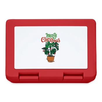 Christmas Monstera with lights Christmas tree - Lunchbox - red - Front