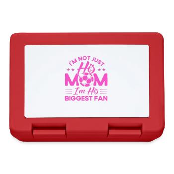 Sportfan Fußball Fußball Mama Geschenk - Brotdose - Rot - Vorne