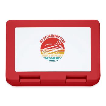 Blues Harp Mein Ruhestandsplan - Brotdose - Rot - Vorne