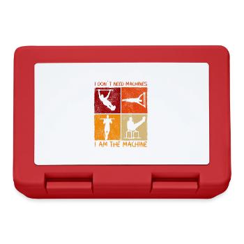 Je n’ai pas besoin de machines Calisthenics - Boîte à goûter - rouge - Devant