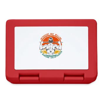 Introvert But Willing To Discuss Calisthenics - Lunchbox - red - Front