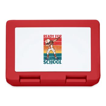 Ready For School American Football Dab - Lunchbox - red - Front