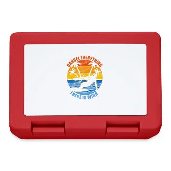 Annuler tout ce qu’il y a vent kitesurf drôle - Boîte à goûter - rouge - Devant