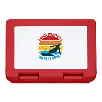 Annuler tout ce qu’il y a vent kitesurf drôle - Boîte à goûter - rouge - Devant