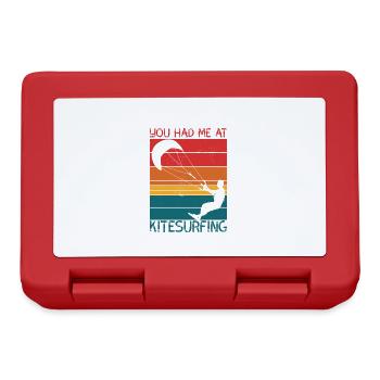 Tu m’as eu au kitesurf - Boîte à goûter - rouge - Devant