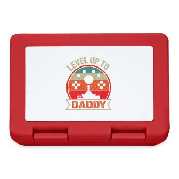 Level up Dad for the first time Father Father's Day - Lunchbox - red - Front