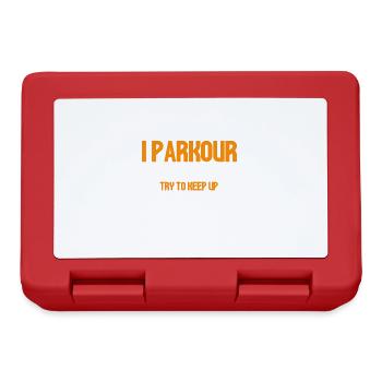 Parkour Cadeau Freerunning Parkour Runner - Boîte à goûter - rouge - Devant