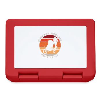 Super Wife Super Mom And Fit - Lunchbox - red - Front